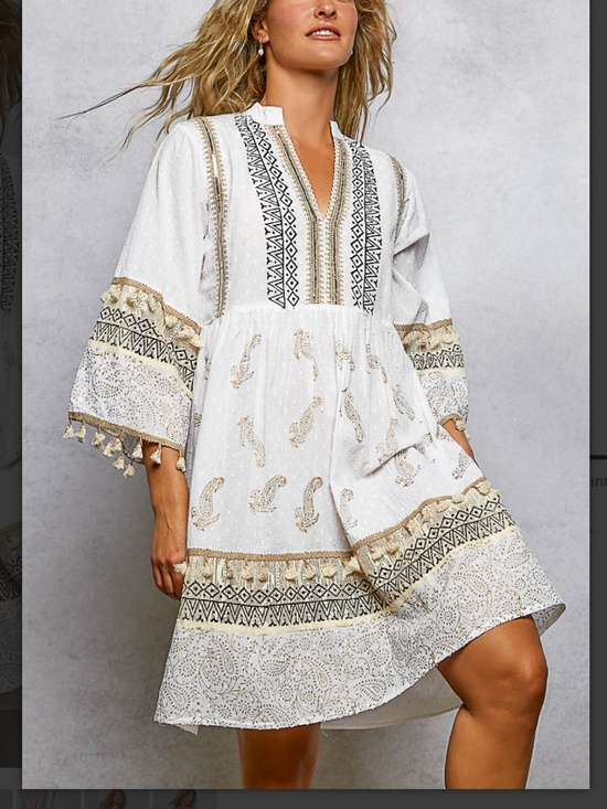 POL Dresses & Skirts - 🎉 POL “ ARYN “ POL DRESS IN PAISLEY PATTERN AND TASSEL DETAIL 69